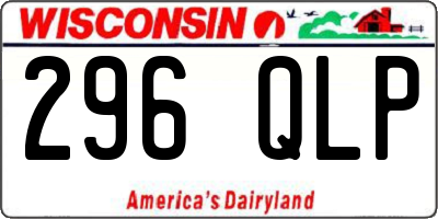 WI license plate 296QLP