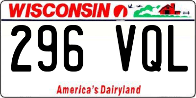WI license plate 296VQL