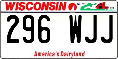 WI license plate 296WJJ