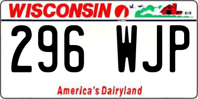 WI license plate 296WJP