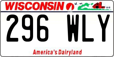 WI license plate 296WLY