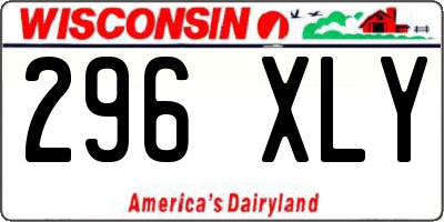 WI license plate 296XLY