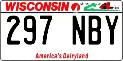 WI license plate 297NBY