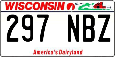 WI license plate 297NBZ