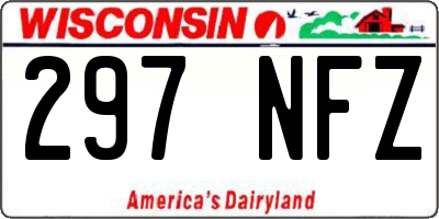WI license plate 297NFZ
