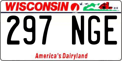 WI license plate 297NGE