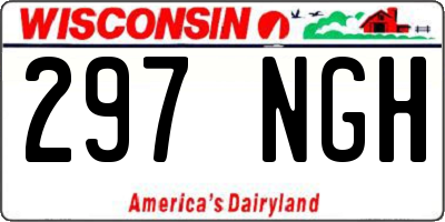 WI license plate 297NGH
