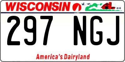 WI license plate 297NGJ