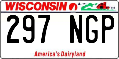 WI license plate 297NGP