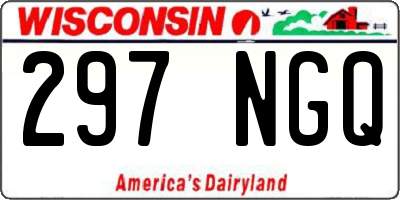WI license plate 297NGQ