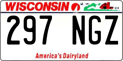 WI license plate 297NGZ