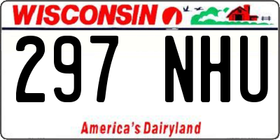 WI license plate 297NHU