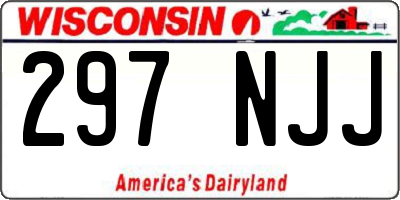 WI license plate 297NJJ