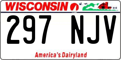 WI license plate 297NJV