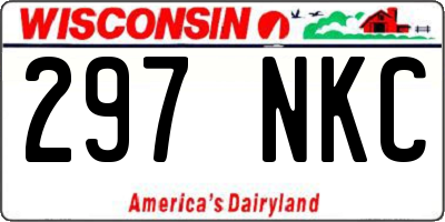 WI license plate 297NKC