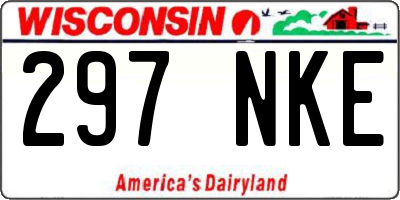 WI license plate 297NKE