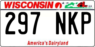 WI license plate 297NKP
