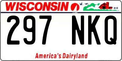 WI license plate 297NKQ