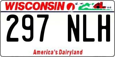 WI license plate 297NLH