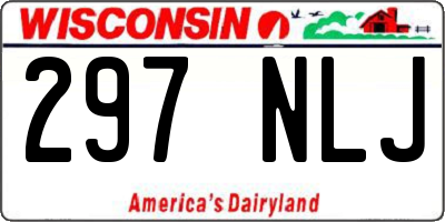 WI license plate 297NLJ