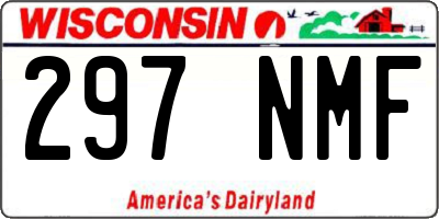 WI license plate 297NMF