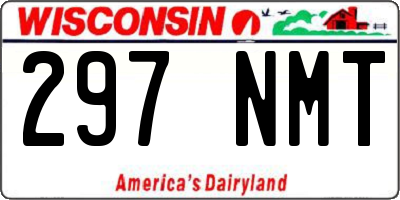 WI license plate 297NMT