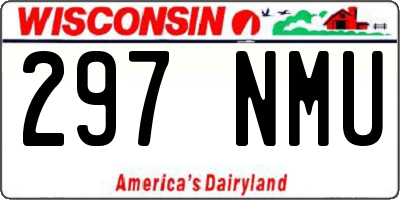 WI license plate 297NMU