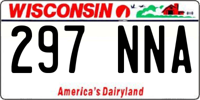 WI license plate 297NNA