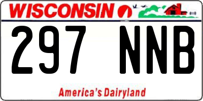 WI license plate 297NNB