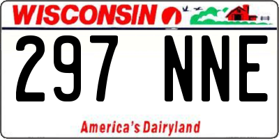 WI license plate 297NNE