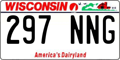 WI license plate 297NNG