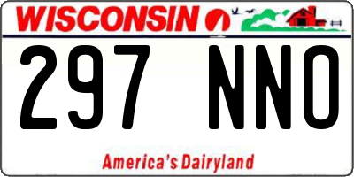 WI license plate 297NNO