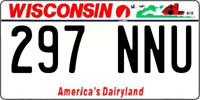 WI license plate 297NNU