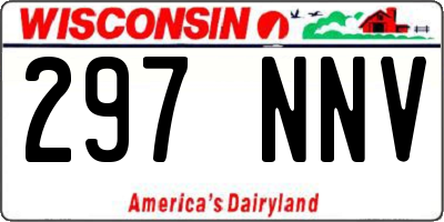 WI license plate 297NNV