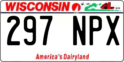 WI license plate 297NPX
