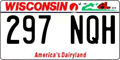 WI license plate 297NQH