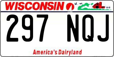 WI license plate 297NQJ