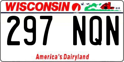 WI license plate 297NQN