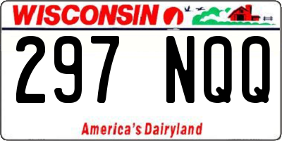 WI license plate 297NQQ
