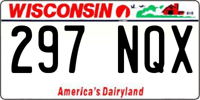 WI license plate 297NQX