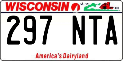 WI license plate 297NTA
