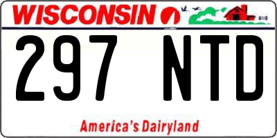 WI license plate 297NTD