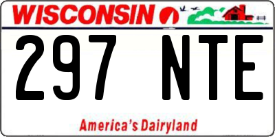 WI license plate 297NTE