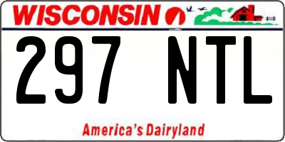 WI license plate 297NTL