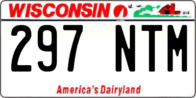 WI license plate 297NTM