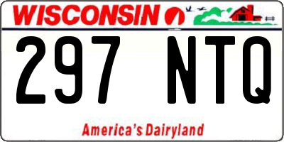 WI license plate 297NTQ