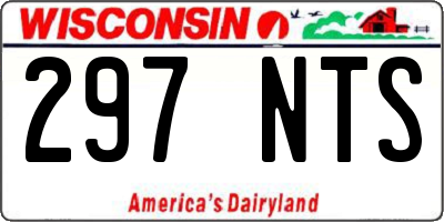 WI license plate 297NTS
