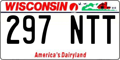 WI license plate 297NTT