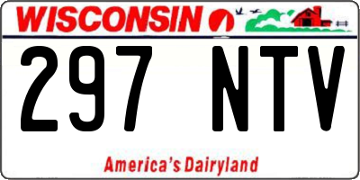 WI license plate 297NTV