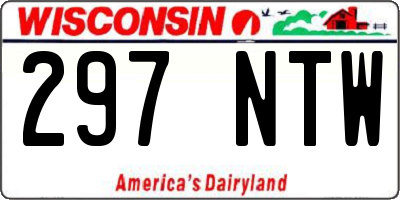 WI license plate 297NTW